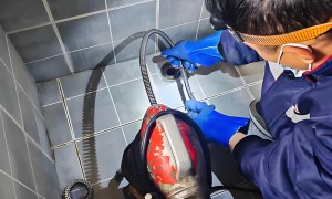 大连周边公共卫生间地漏疏通，吉象师傅携带疏通机上门，地漏管道维修更省心