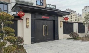 海安朗润庭院铝艺门 花园入户栅栏门 铝镁合金材质 焊接牢固 送货上门