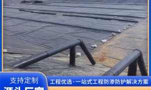 德州源航新材料黑膜实力供应商，双糙面防渗膜1.2mm，人工湖蓄水池防渗用