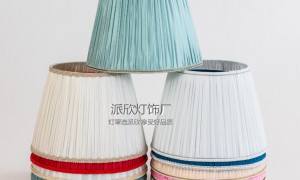 中山古镇派欣灯饰 圆形台灯布罩小尺寸定制 遮光布艺灯罩 台灯维修替换
