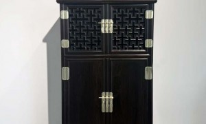 苏州乾府吴韵 紫光檀明式多宝阁 榫卯无钉工艺 适用茶室会所 广州送货安装
