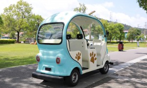 景区代步车厂家直供 傲虎6座电动巡逻车 适用于校园、园区及展会场地