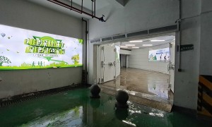 写字楼大厅水牌定制厂家 生媛标识烤漆铝制楼层索引 吊装式楼层指示牌施工