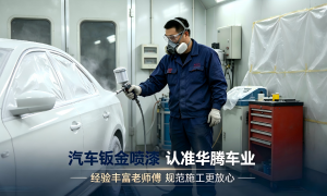 车身钣金喷漆哪家专业，华腾车业资质齐全的凹陷修复服务商用户力荐