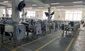 商用面团分割机厂家哪家好？程纳机械自动分块机每小时3000个，餐饮面点房适用