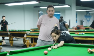 肖映根台球基地（长沙店）高杆低杆加塞教学体验，标准美式九球桌，企业团建包场服务