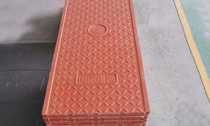 BMC材质电缆沟盖板厂家定制 灰色平板型带防滑纹 支持非标尺寸切割 合肥周边送货