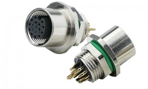 USB 2.0工业防水连接线A型公头转面板式母座，适配户外机柜与智能终端设备