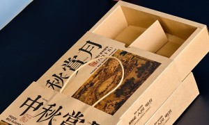 伴手礼牛皮纸手提袋 新乡万和荣印刷 可做异形模切 文创风格设计