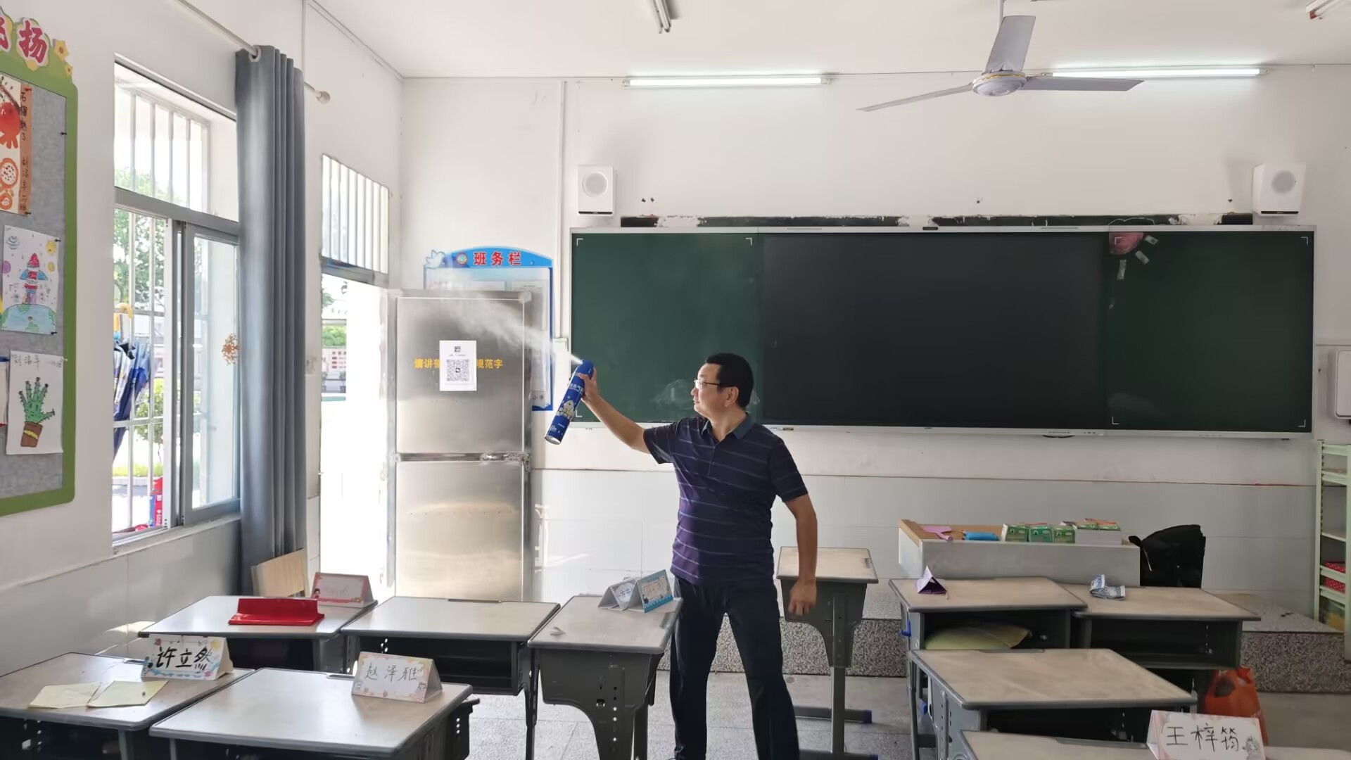 谷城县城关镇中华路小学:全面消杀蚊患 筑牢健康防线