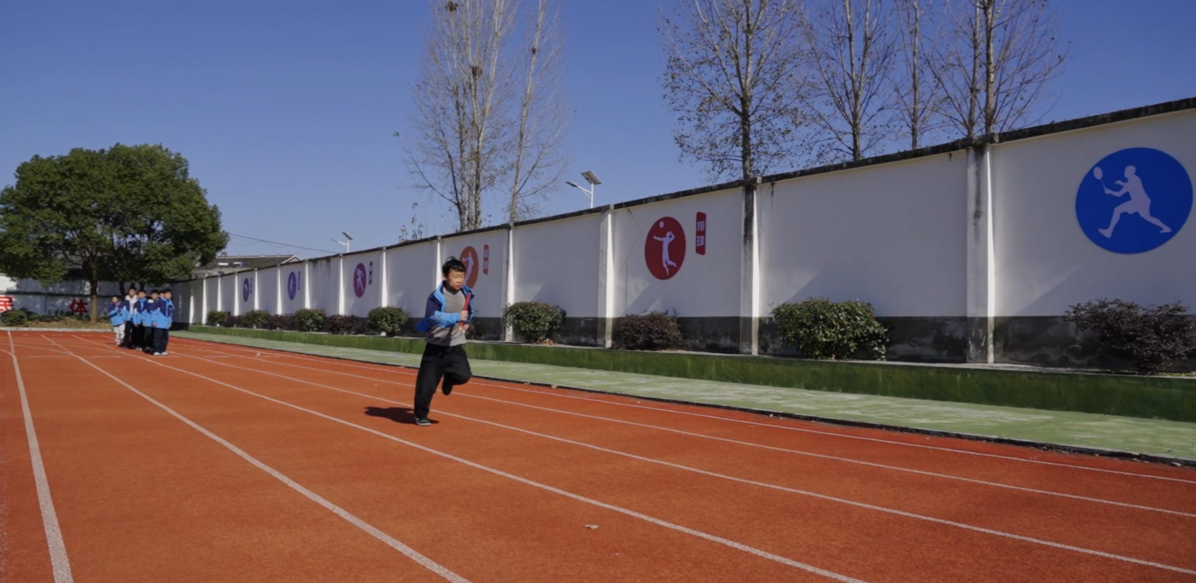 谷城县盛康二中举行阳光大课间展示活动，师生共展活力风采