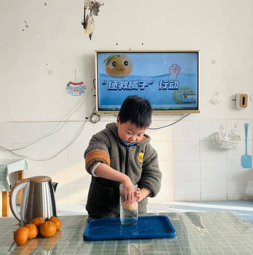 “橘子趣味双体验”：旋转取橘实验+暖心煮水，快乐翻倍！