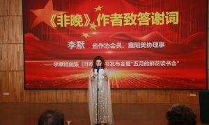 老河口作协举办“在边缘处拾光”李默诗画集《非晚》新书发布会