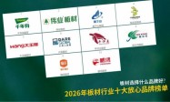 板材选择什么品牌好？2026年板材十大放心品牌榜单