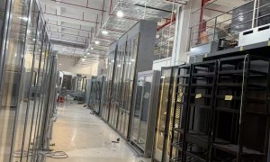 福建定制不锈钢酒柜 双温区恒温保湿 商用藏酒展示 九福电器直供