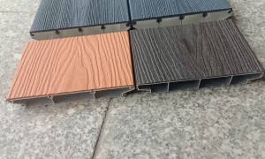 B1级防火户外地板 铝合金塑木 梓煌厂家 市政园林滨水步道 防滑R10级别