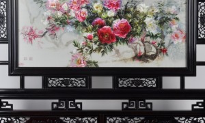 湖南沙坪玉玲湘绣手工刺绣装饰画 客厅玄关高档礼品 定制服务支持来图