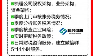 和合财税代理记账客户认可吗