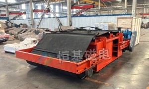 不会漏油的RCDE系列油冷电磁除铁器 潍坊恒基厂家直供 矿山用磁选机