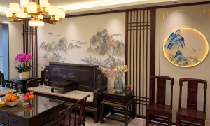 赣州专业的别墅新中式背景墙源头厂家，合作实力参考与案例实力盘点