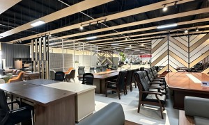 德臻耘家具 现代简约办公桌椅组合 人体工学网布椅 配套职员桌 整套采购优惠