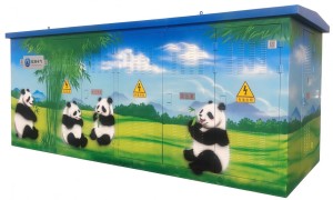 浙江地区临海电气箱式变电站 630kVA景观式外壳设计 融入景区及市政绿化带环境