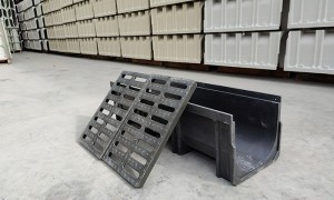山东盖无双U型排水沟 高分子聚合物材质 化工厂地沟防腐蚀解决方案