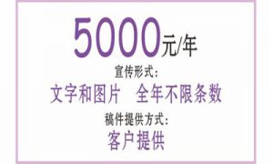 襄阳商务网网站宣传A款价格：5000元/年（包年）